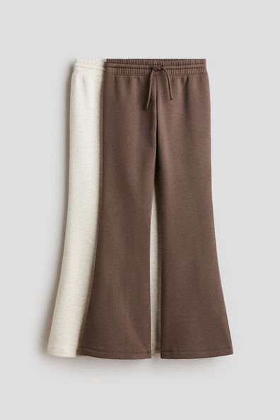 Flared brushed-inside joggers