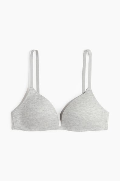 Padded non-wired cotton bra