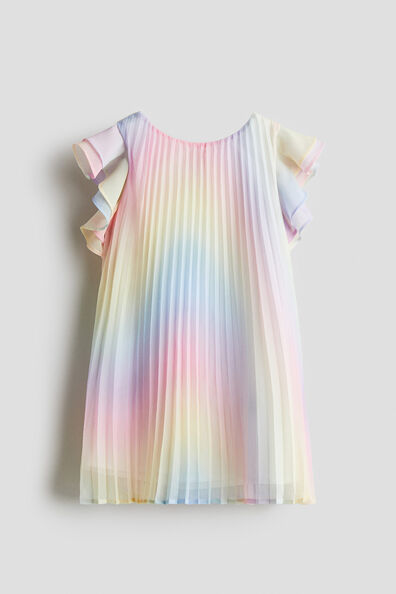 Plissé chiffon dress