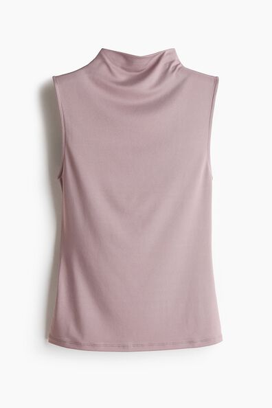 Microfibre turtleneck top