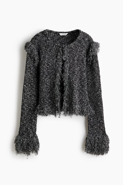 Fringed cardigan