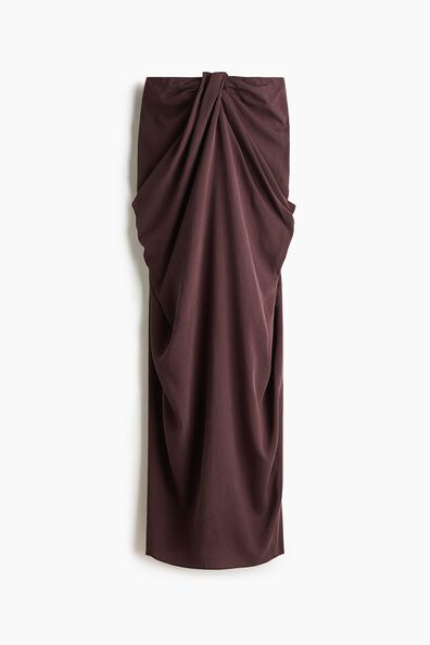 Knot-detail bandeau dress