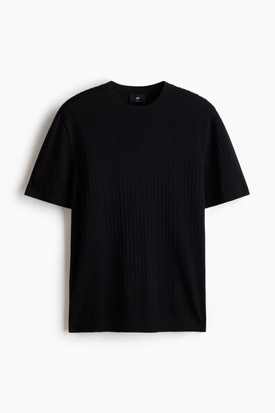 Slim Fit Knitted T-shirt