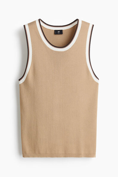 Slim Fit Ribbed vest top