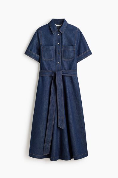 Denim shirt dress