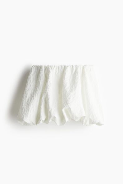 Bubble-hem mini skirt
