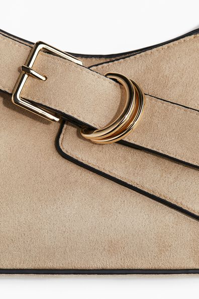 Strap-detail shoulder bag