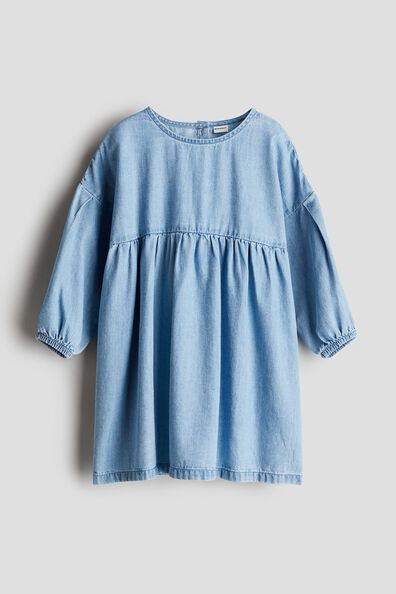 Long-sleeved denim dress