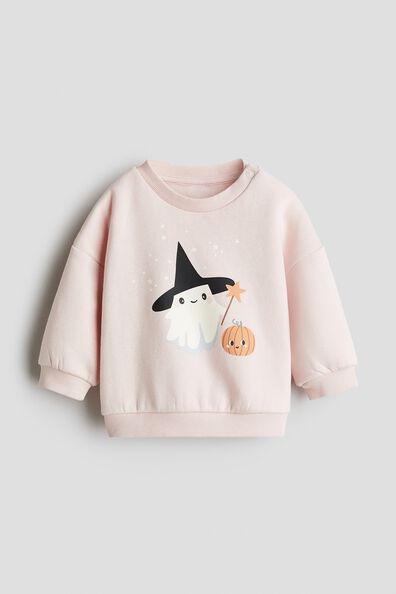 Printed brushed-inside sweatshirt