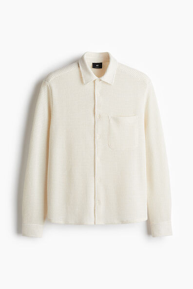 Regular Fit Waffled shirt