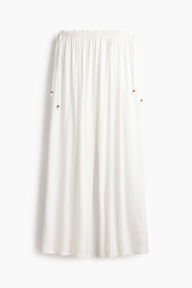 Wide drawstring trousers