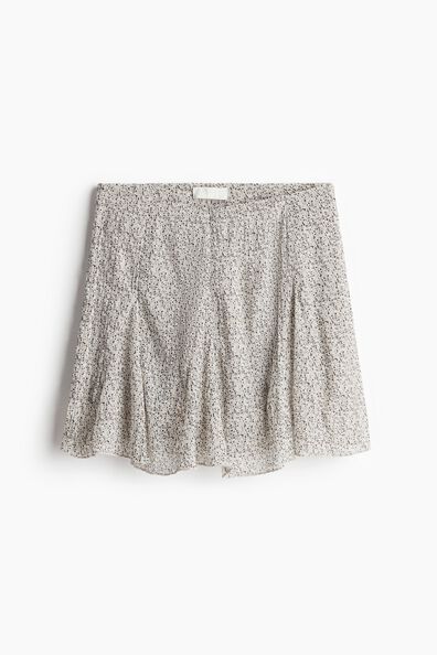 Flared mini skirt
