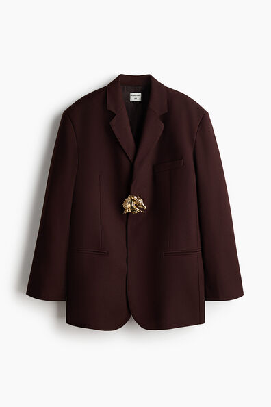 Wool-blend blazer