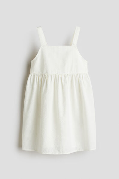 Tie-detail cotton dress