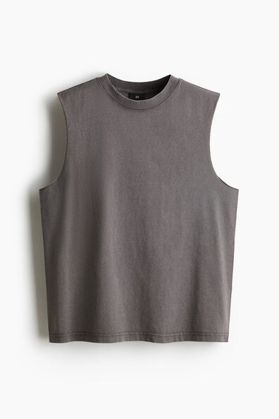 Regular Fit Washed vest top