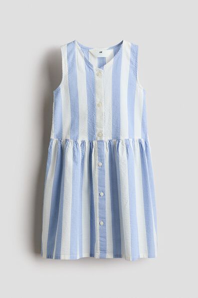 Patterned seersucker dress