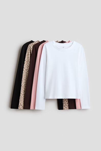 5-pack long-sleeved T-shirts