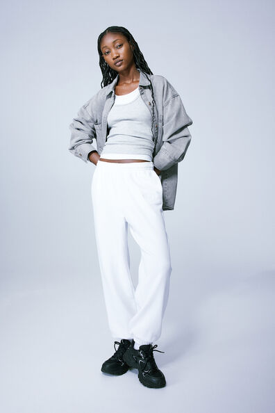 Oversized denim overshirt