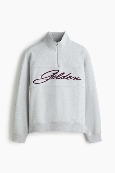 Relaxed Fit Zip-top sweatshirt