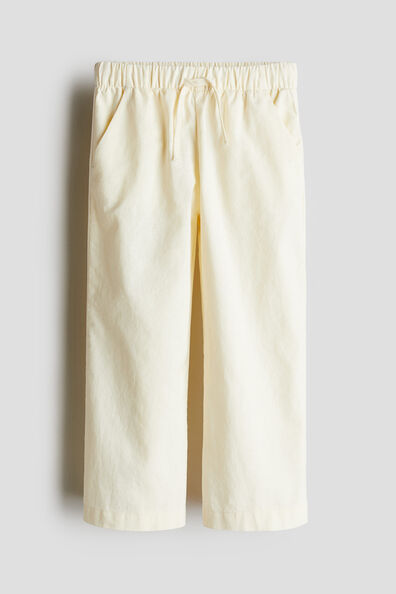 Linen-blend joggers