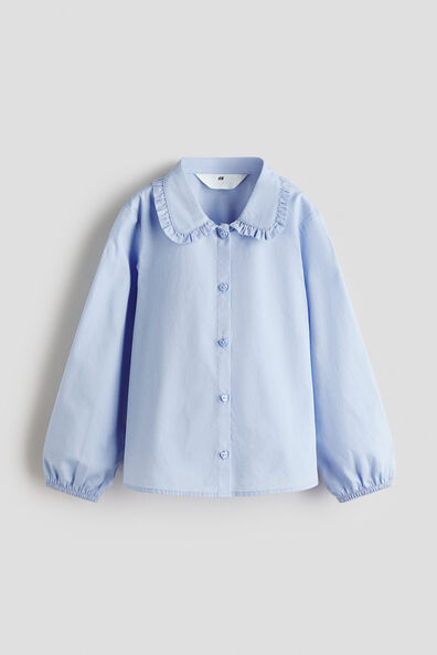 Collared cotton blouse