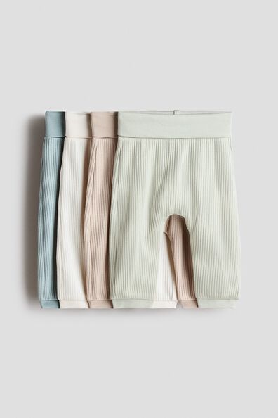 4-pack ribbed cotton trousers