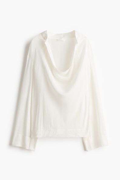 Cowl-neck blouse
