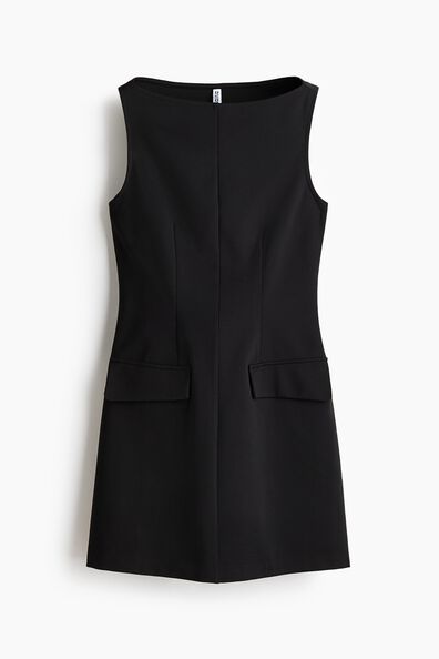 Boat-neck dress