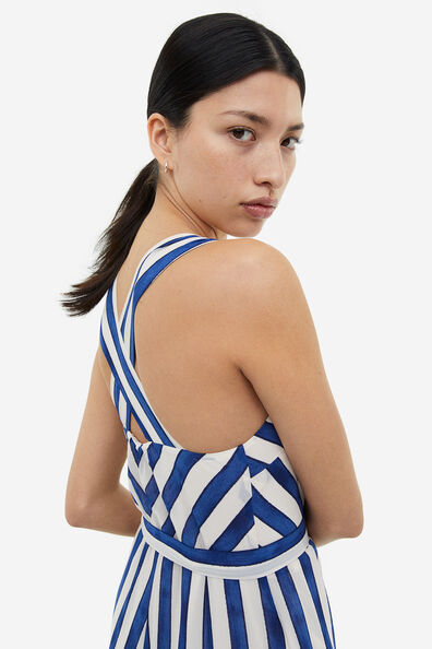 Sleeveless crêpe jumpsuit