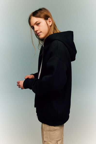 Zip-through hoodie