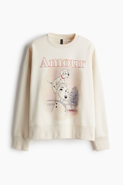 Oversized printed sweatshirt