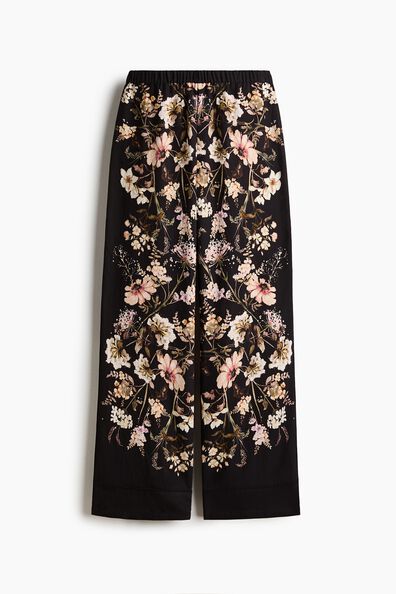 Twill pull-on trousers