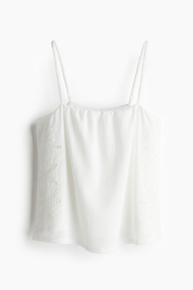 Broderie anglaise strappy top