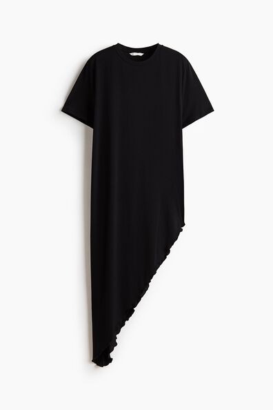 Long asymmetric T-shirt