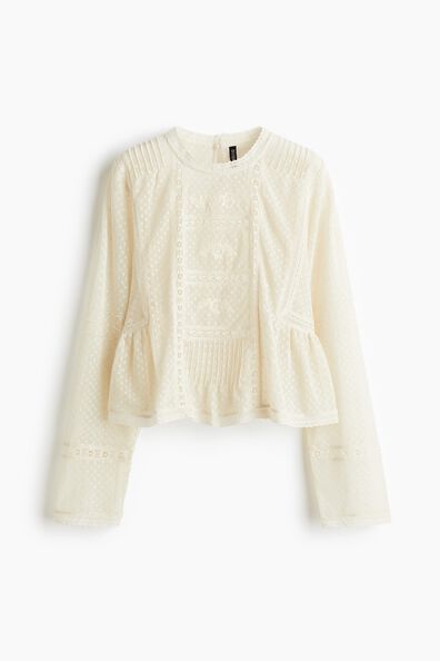 Plumeti mesh blouse