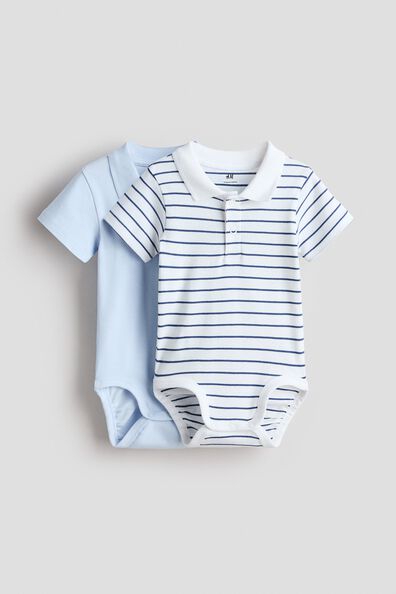 2 pack polo-style bodysuits