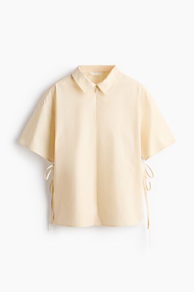 Drawstring-detail popover shirt