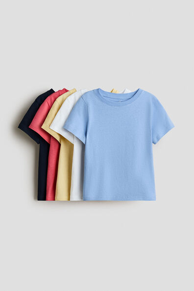 5-pack cotton T-shirts