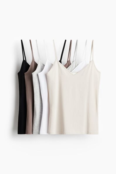 5-pack strappy tops