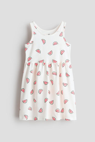 Patterned jersey dress