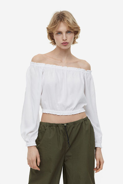 Off-the-shoulder blouse
