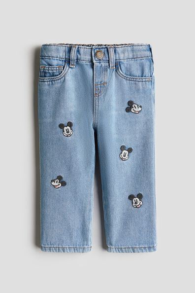 Embroidery-detail jeans