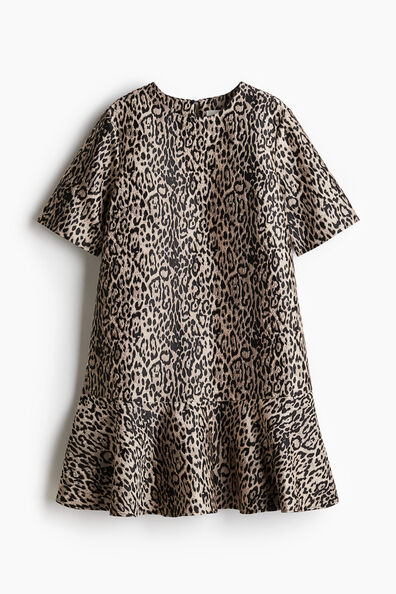 Jacquard-weave dress