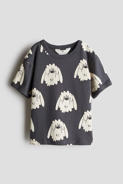 Printed cotton T-shirt