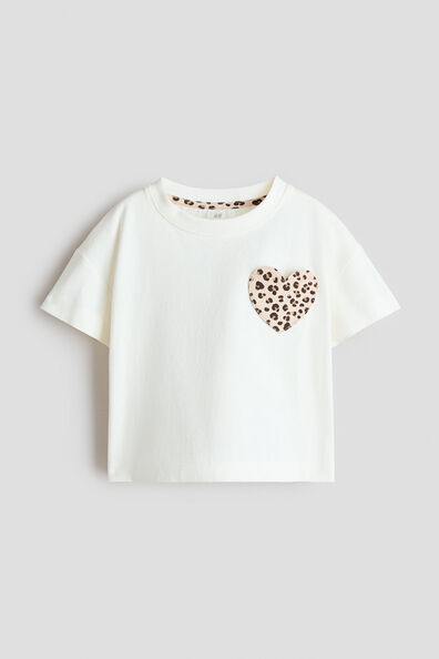 Motif-detail T-shirt