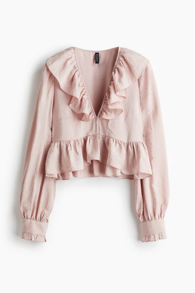 Flounced blouse