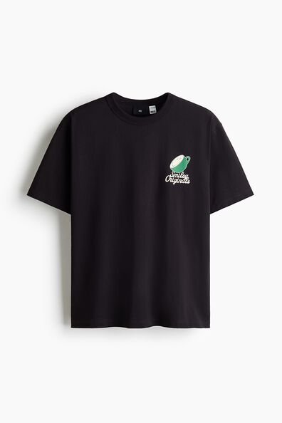 Loose Fit Printed cotton T-shirt