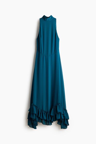 Ruffled maxi dress