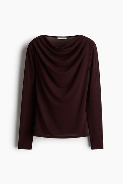 Cowl-neck top
