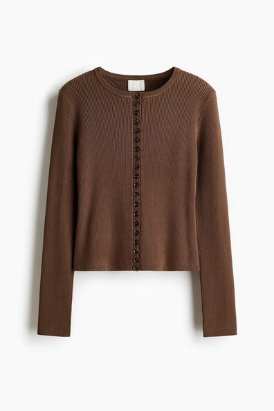 Ribbed cardigan